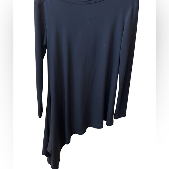 Agnes & Dora Asymmetrical Black Tunic French Terry Top - XS/0-2 - NWT - Picture 4 of 10